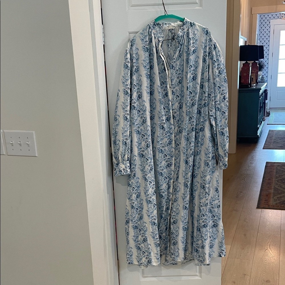 Parterre floral, print, cotton shirt dress